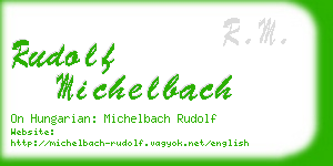 rudolf michelbach business card